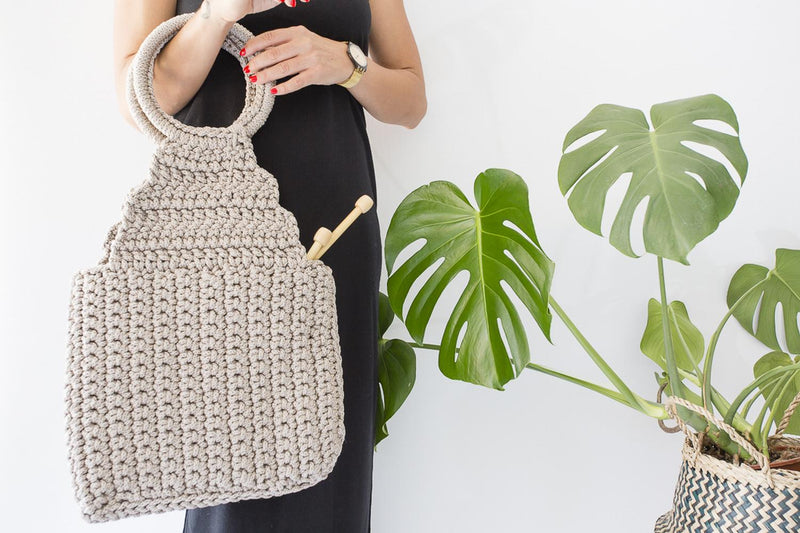 Bolso crochet cordón