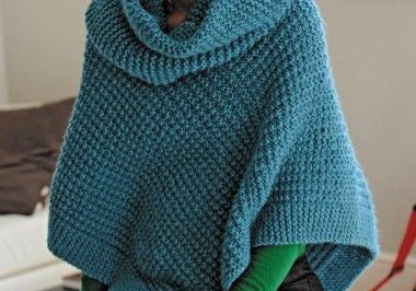 Ponchos y capas de lana