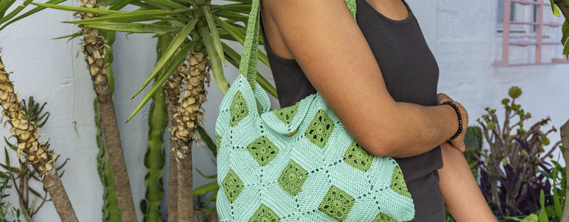 Bolso de rosetas